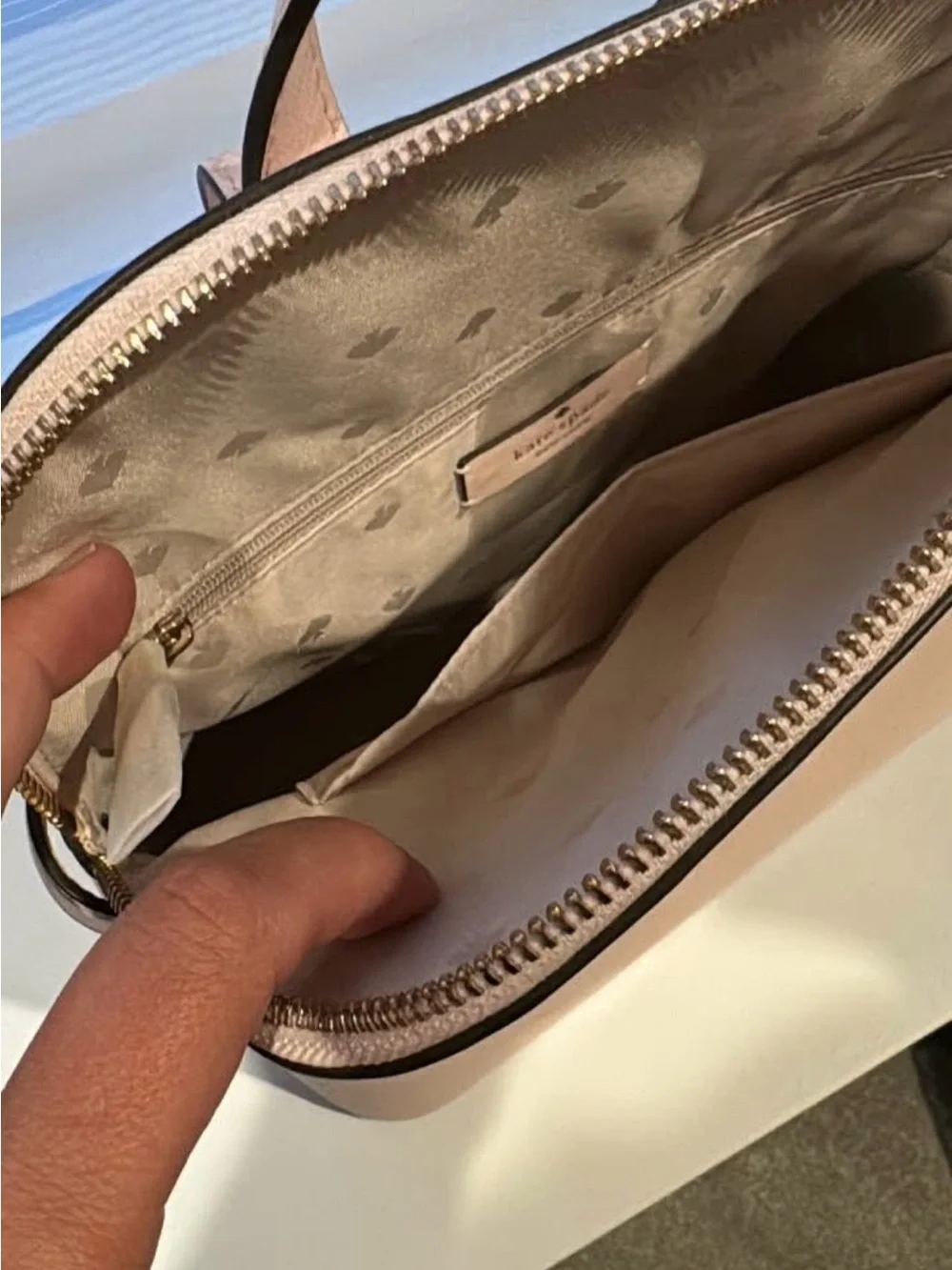 kate spade Blush Pink Saffiano Mini Backpack